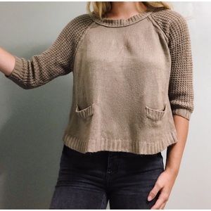 Scoop Neck Crop Sweater